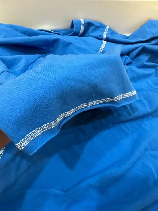 Frost Origs by Marqeis Jovan Blue Graphic Tee - 'Love Will Tear Us Apart' SZ 5XB - Picture 9 of 15